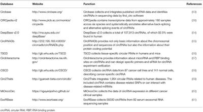 Emerging Role of Circular RNAs in Cancer